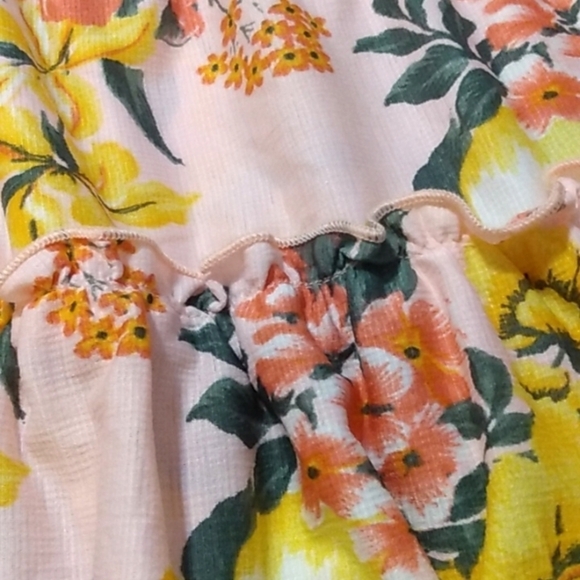 JOLIE & JOY GIRLS PINK FLORAL RUFFLE TIERED SKIRT SIZE XL  NWT - Picture 4 of 8